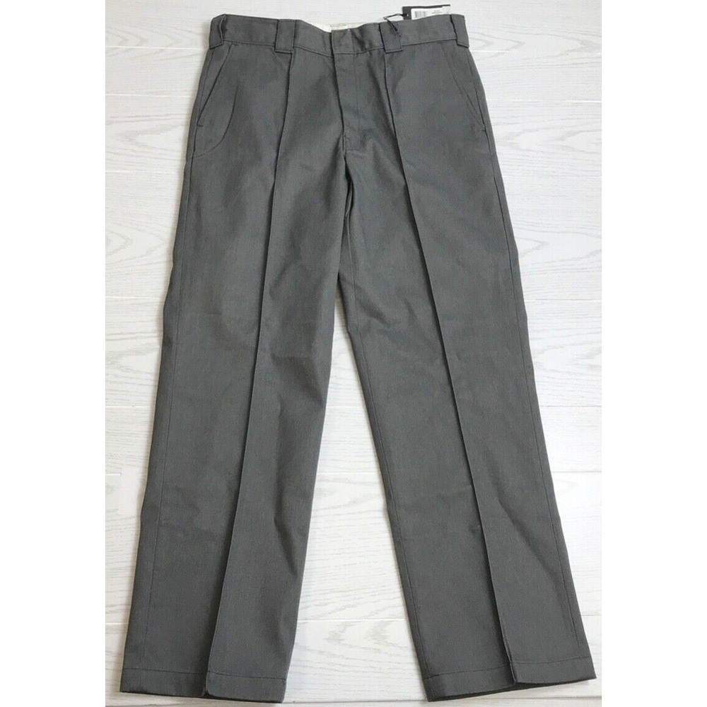 Dickies Work Pants Mens 36x32 Gray Cotton Blend Straight Twill WPR06SH1 New